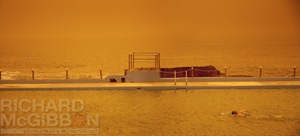 Dee why tidal pool and the dust storm