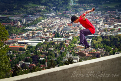 Patrik Pittl, Kick Flip, Innsbruck, Austria