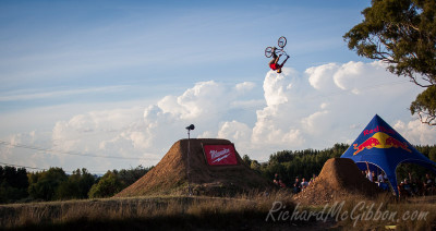 Dirt jumping action from Cam's Hillside Dirt Jam 2014