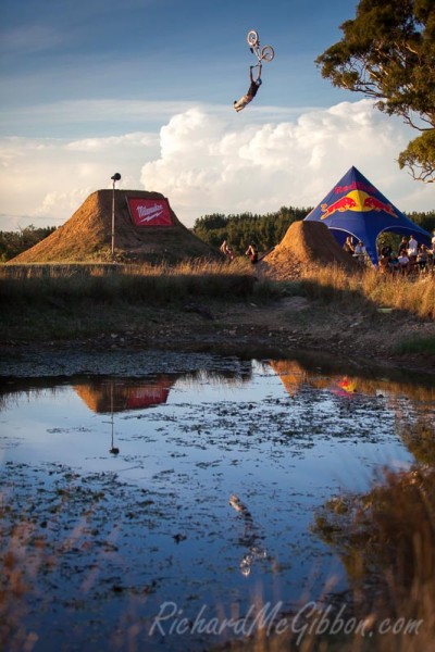 Dirt jumping action from Cam's Hillside Dirt Jam 2014