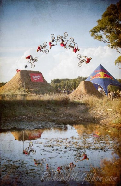 Dirt jumping action from Cam's Hillside Dirt Jam 2014