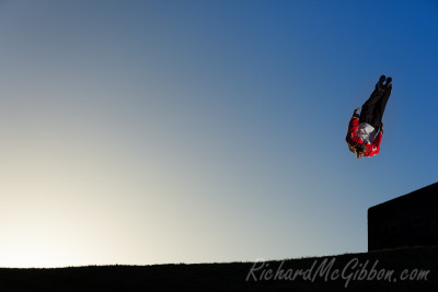 Parkour with Dominic Di Tommaso at Middle Head fort, Sydney.