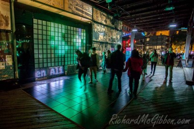 The lights of the Vivid festival in Sydney, Australia, 2014