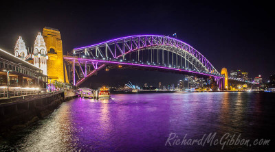 The lights of the Vivid festival in Sydney, Australia, 2014
