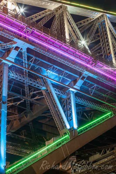 The lights of the Vivid festival in Sydney, Australia, 2014