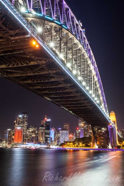 The lights of the Vivid festival in Sydney, Australia, 2014