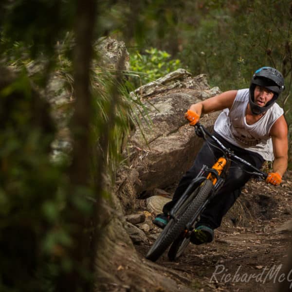 Riding the local trails