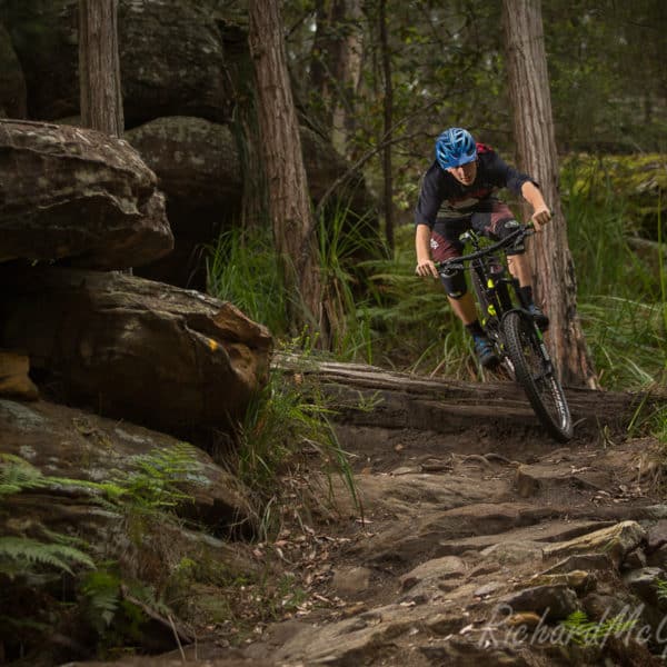 Riding the local trails