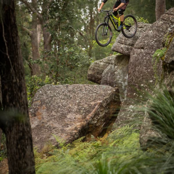 Riding the local trails