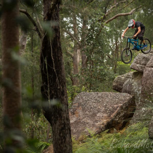 Riding the local trails