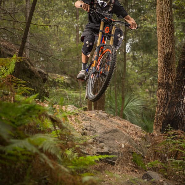 Riding the local trails