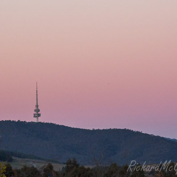 Black Mountain Tower at sunset