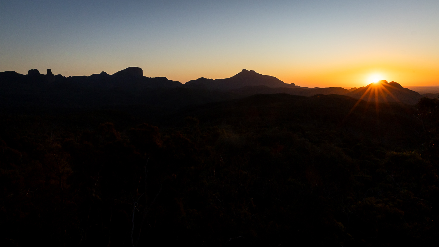 Mount Borah state round and Warrumbungles.