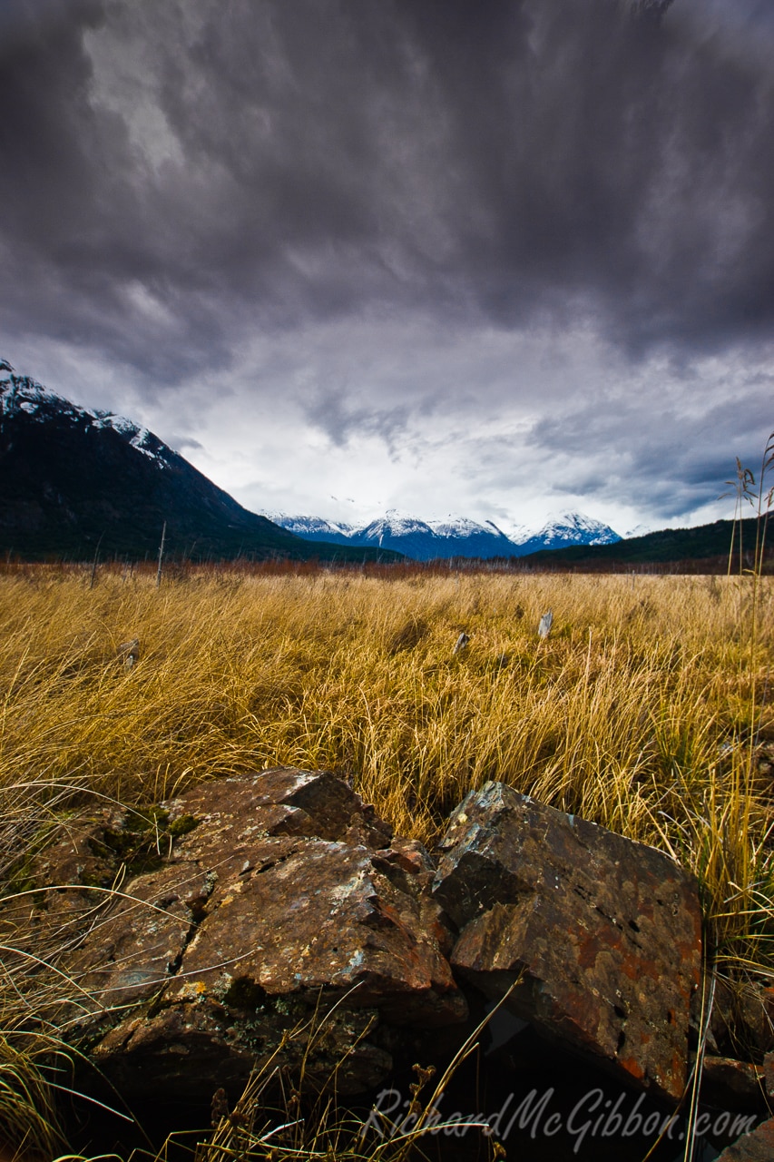 A storm builds over the Northern Icecap, Patagonia, Chile