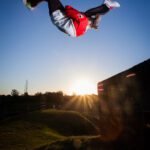 Parkour with Dominic Di Tommaso at Middle Head fort, Sydney.