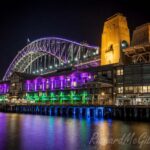 The lights of the Vivid festival in Sydney, Australia, 2014