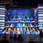 The lights of the Vivid festival in Sydney, Australia, 2014