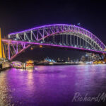 The lights of the Vivid festival in Sydney, Australia, 2014