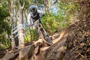 Mountain biker at the Greenvalleys Cartel Club Series, Round 1, 2024 – GVCAR124-5206