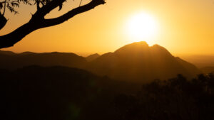 Sunset from White Gum lookout, Warrumbungle National Park