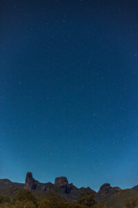 Starry sky over the Warrumbungle Dark Sky Park