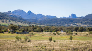 The Warrumbungles skyline as viewed from the west