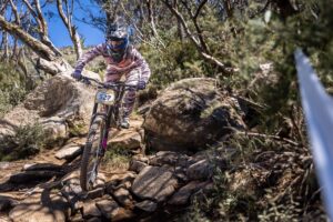 Mountain biker at Thredbo Cannonball 2026, Downhill Seeding, Thredbo NSW – THRCAN26-6697