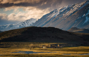 An estancia nestled in the foothills near Esquel, Argentina
