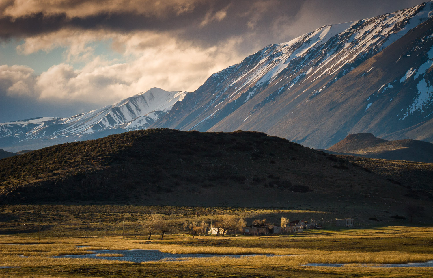 An estancia nestled in the foothills near Esquel, Argentina