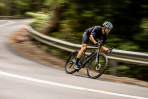 Untitled mountain biking action photograph