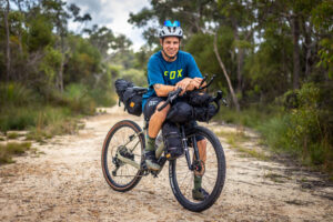 Charlie Coquillard before he sets off on his tour of Kyrgyzstan