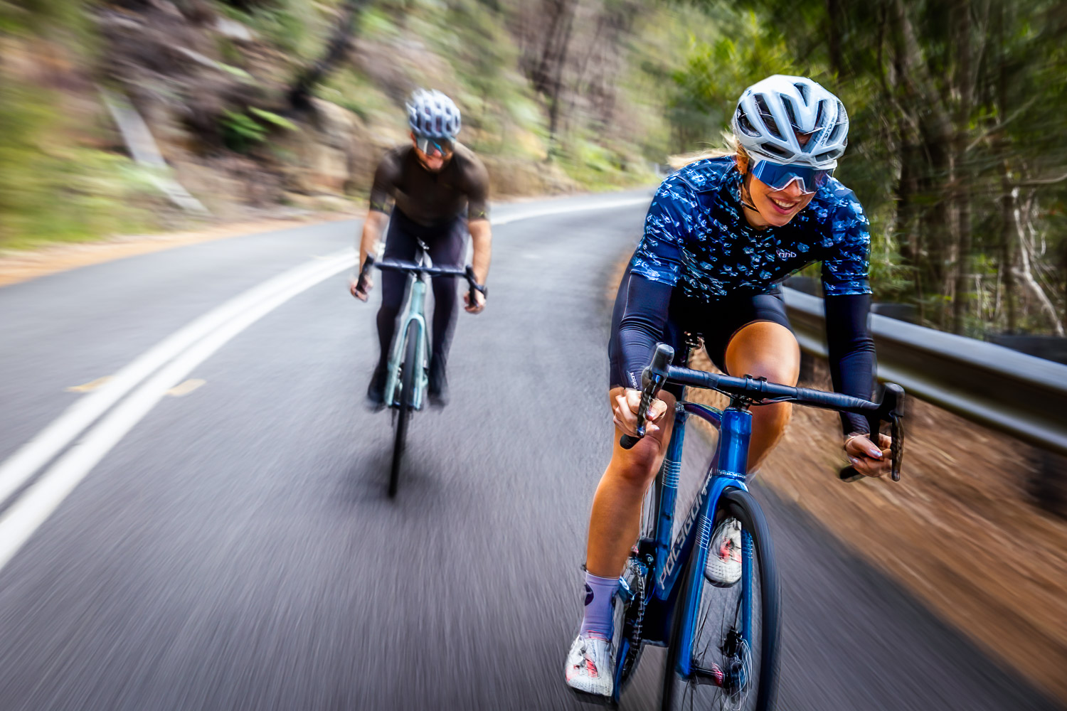Untitled mountain biking action photograph