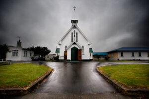 A small church in Wairoa on the East coast of New Zealand's North Island.