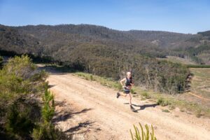 Trail runner at the Lonely Mountain Ultra 2026, Mount Canobolas, Orange NSW – LMU26-5443
