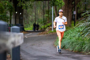 Runner at the Three Bridges Run 2026 along the Parramatta River, Sydney – MA3BR26-8280