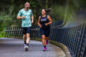 Runner at the Three Bridges Run 2026 along the Parramatta River, Sydney – MA3BR26-8379